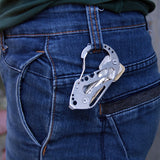 Multifunctional Quickdraw Key Holder Stainless Steel Carabiner