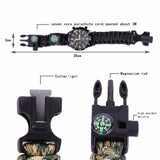 5 in 1 Outdoor Survival Watch